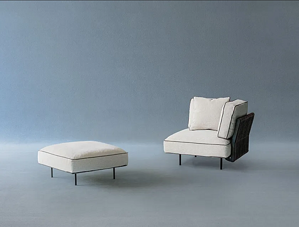 Угловое кресло с тканевой обивкой коллекции POTOCCO Soul 960/P фабрика POTOCCO из Италии. Фото №2