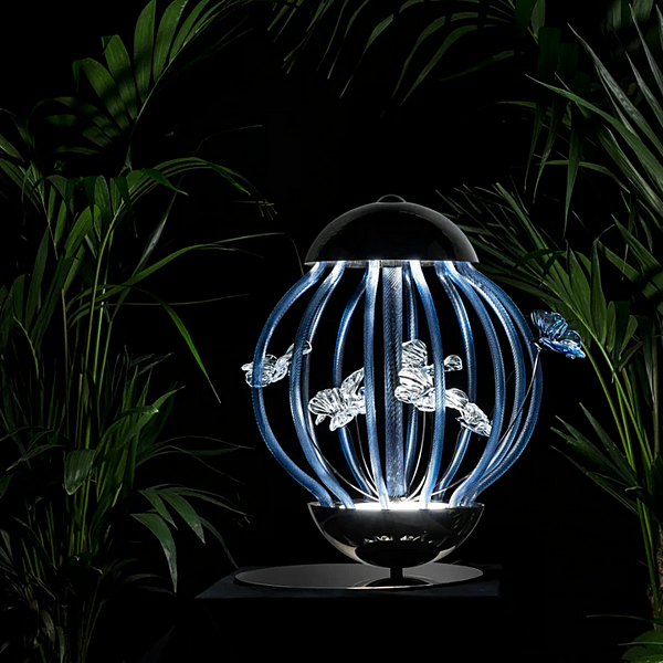 LED настольная лампа из стекла с решеткой MULTIFORME CAGE LM2023 фабрика MULTIFORME из Италии. Фото №2