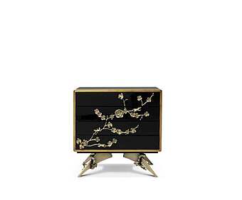 Прикроватная Тумбочка Spellbound Lacquer KOKET KKGP406 фабрика KOKET из Италии