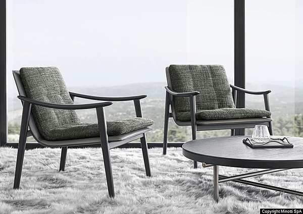 Кресло MINOTTI Fynn фабрика Minotti из Италии. Фото №18