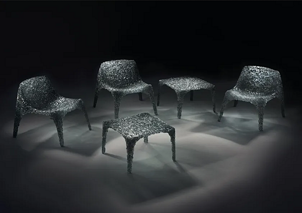 Кресло из поликарбоната с подлокотниками Edra  Veronica фабрика EDRA из Италии. Фото №7