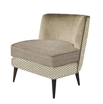 Кресло из массива дерева с мягкой обивкой DECORA ( LCI STILE) N045L
