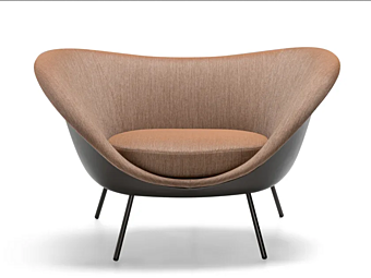 Кресло с подлокотниками из ткани для сада Molteni & C D 154 2 Outdoor