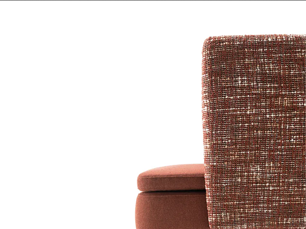 Кресло с мягкой спинкой из ткани INNOVA Imbottiti Kyo фабрика Innova Imbottiti из Италии. Фото №3