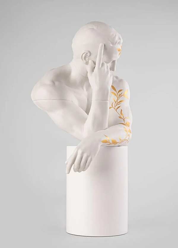 Скульптура LLADRO Reflections of Nature - Him Sculpture. White-gold фабрика LLADRO из Италии. Фото №3