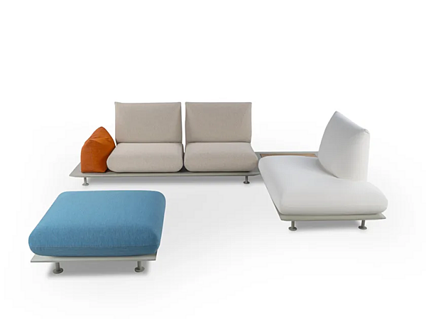 Модульный садовый диван с съемным чехлом из ткани Pralin Calia Italia F2720 фабрика Calia Italia из Италии. Фото №2
