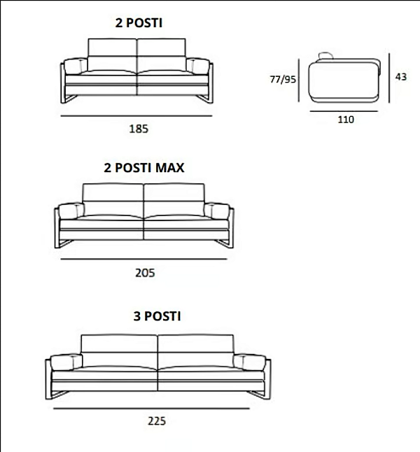 Диван с мягкой спинкой из ткани MitoHome Loren фабрика MitoHome из Италии. Фото №4