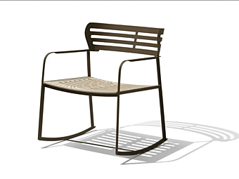 Кресло-качалка с подлокотниками из материала Gea GIORGETTI 87042 фабрика GIORGETTI из Италии