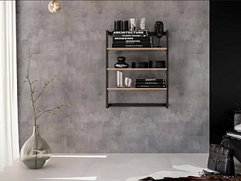 Настенная книжная полка из дерева DAMIANO LATINI Step фабрика DAMIANO LATINI из Италии