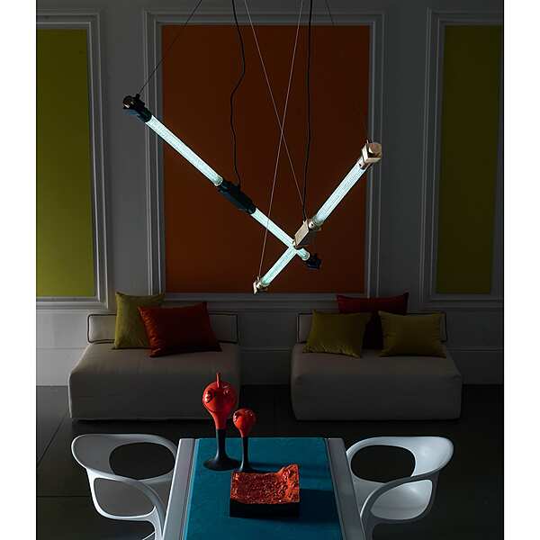 Латунная люстра с черной/оловянной отделкой и граненым Кристаллом ручной работы. SIGMA L2  7241/N фабрика SIGMA L2 из Италии. Фото №2