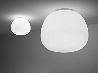 Стеклянная потолочная лампа Fabbian Lumi Mochi фабрика Fabbian из Италии