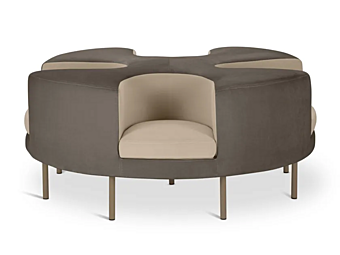 Круглый диван на четыре места с мягкой спинкой Adrenalina OTTOCentro stanza