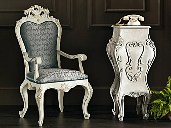 Кресло с обивкой и подлокотниками MODENESE GASTONE 11503 фабрика MODENESE GASTONE из Италии