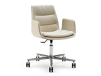 Кресло с подлокотниками из кожи Eforma  Lady 5 Ways фабрика Eforma из Италии