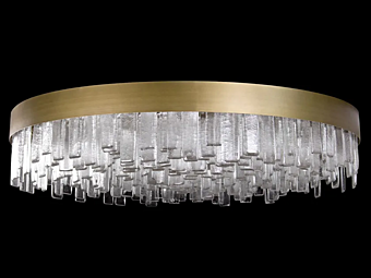 LED потолочная лампа из стекла COSMOPOLITAN MULTIFORME PL7505-130x30-C фабрика MULTIFORME из Италии