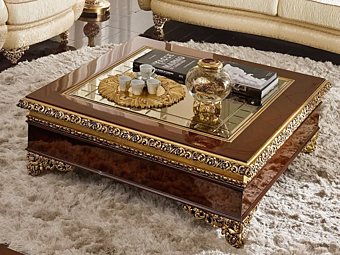 Квадратный журнальный стол из дерева A.R.ARREDAMENTI SRL Grand Royal 428 фабрика A.R.ARREDAMENTI SRL из Италии