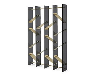 Стеллаж из стекла Gallotti&Radice ISOLA фабрика Gallotti & Radice из Италии