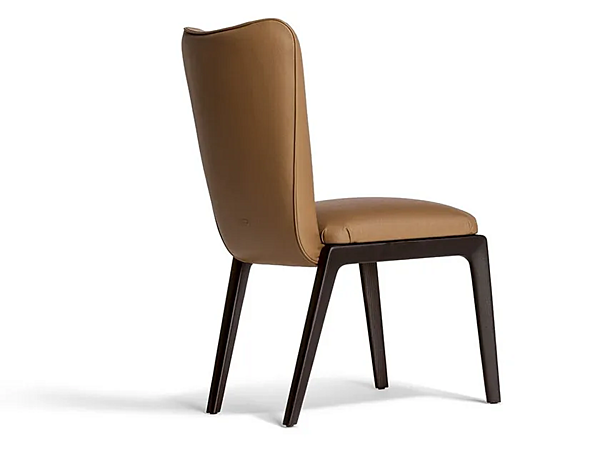 Стул с обитой спинкой из кожи POLTRONA FRAU The Collection 2 фабрика POLTRONA FRAU из Италии. Фото №2