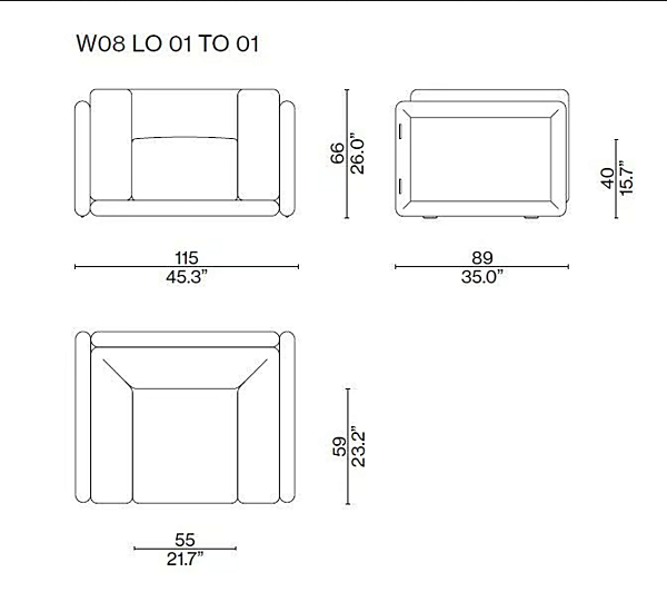 Кресло с подлокотниками из ткани CASSINA Cornaro фабрика CASSINA из Италии. Фото №5