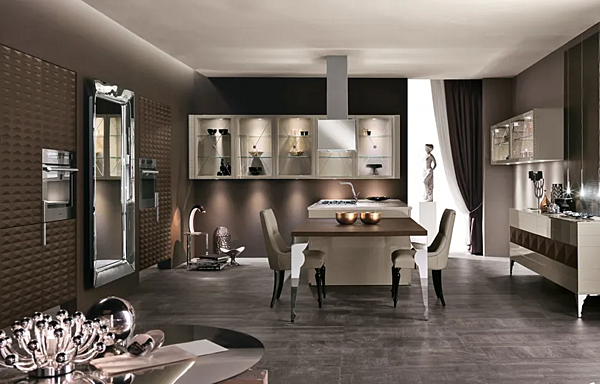 Кухня с островом из высококачественных материалов ASTER CUCINE Luxury Glam фабрика Aster Cucine из Италии. Фото №3