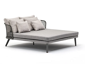 Диван кровать для сада с мягкой спинкой из ткани Emma VARASCHIN 23634, 23635 фабрика VARASCHIN из Италии