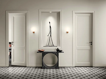 Дверь с петлями из дерева магнолии BARAUSSE Open 01PP фабрика BARAUSSE из Италии