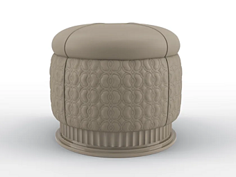 Круглый пуф из кожи Walt BRUNO ZAMPA 037 фабрика BRUNO ZAMPA из Италии