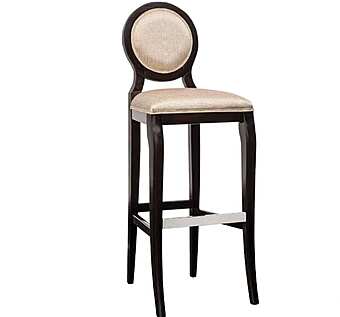 Барный стул из массива дерева с мягкой обивкой DECORA ( LCI STILE) MN01L фабрика DECORA ( LCI STILE) из Италии