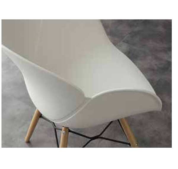 Кресло из массива дерева, металла и полипропилена ARREX A290 фабрика ARREX из Италии. Фото №2