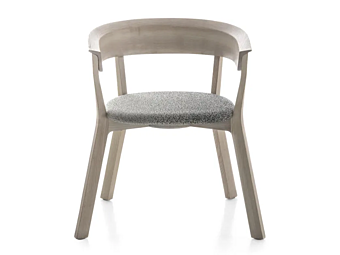 Кресло с подлокотниками из дерева MOROSO Bikini 02G фабрика Moroso из Италии