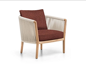 Кресло с обитой спинкой из садовой ткани Molteni & C  Boboli фабрика Molteni & C.(+VITRA) из Италии