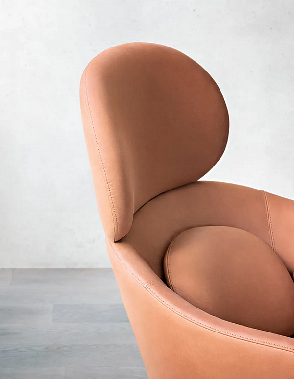 Кресло с подголовником и съемным чехлом из ткани SABA Sunset 3801 фабрика SABA из Италии. Фото №11
