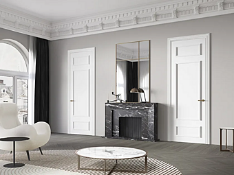 Дверь с петлями из дерева BARAUSSE Esprit Blanc PPP