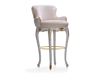 Барный стул с обитой спинкой из ткани Savio Firmino 3443 SGA фабрика SAVIO FIRMINO из Италии