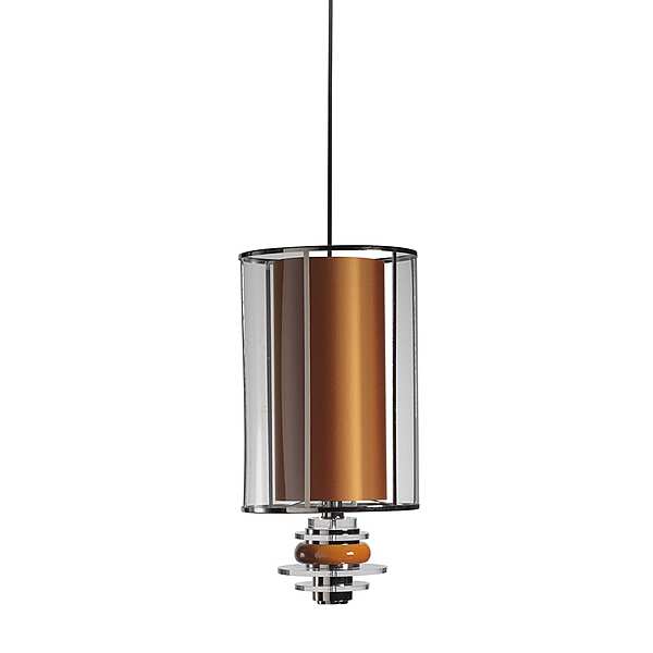 Подвесной светильник с наружным абажуром из никелевой латуни с оргстеклом  SIGMA L2  7287 фабрика SIGMA L2 из Италии. Фото №1