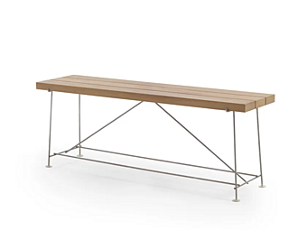 Прямоугольный кофейный столик из ироко FLEXFORM Any Day Outdoor фабрика FLEXFORM из Италии