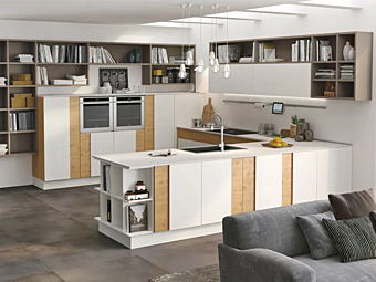 Кухня с фасадами из МДФ LUBE CUCINE  Creativa 01 фабрика LUBE CUCINE из Италии