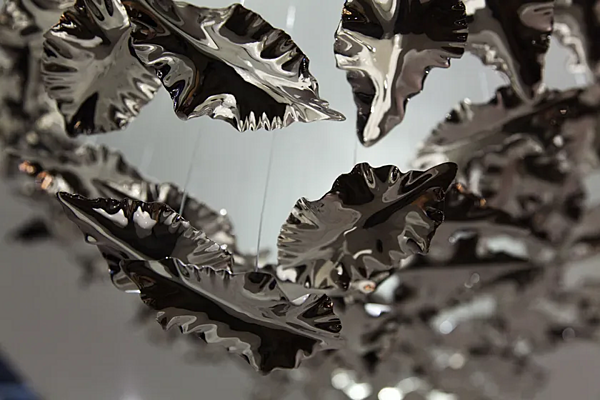 Подвесная лампа из фарфора с LED подсветкой листья ручная работа HABERDASHERY Leaf фабрика HABERDASHERY из Италии. Фото №9