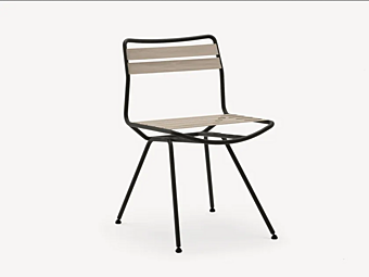 Стальной садовый стул ZANOTTA DAN 2073  фабрика ZANOTTA из Италии