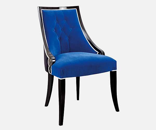 Стул из массива дерева с мягкой обивкой DECORA ( LCI STILE) N070C фабрика DECORA ( LCI STILE) из Италии. Фото №2