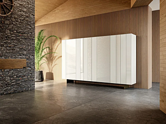 Стеклянный высокоборд LAGO N O W 1386 фабрика LAGO из Италии