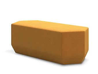 Обитый пуф Tigram F из ткани Adrenalina TIGRAMPouf maxi