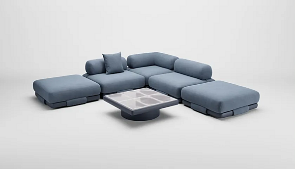 Секционный диван с тканевой обивкой KETTAL Insula KSB600200 фабрика KETTAL из Италии. Фото №13