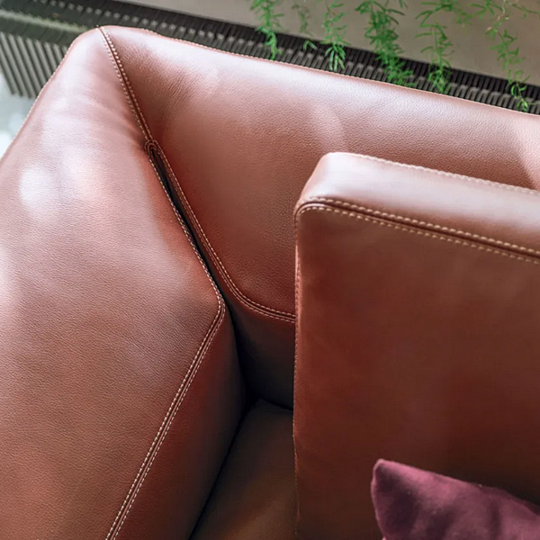 Диван из кожи на три места CORTEZARI Diva 703 фабрика CORTE ZARI из Италии. Фото №6