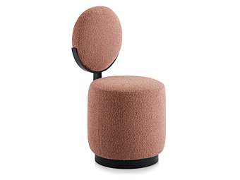 Кресло с обивкой из ткани и вращающимся механизмом SABA Beauty 0300BG