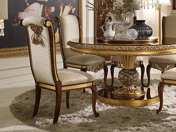 Стул с обивкой из ткани A.R.ARREDAMENTI SRL Grand Royal 1410 фабрика A.R.ARREDAMENTI SRL из Италии. Фото №4