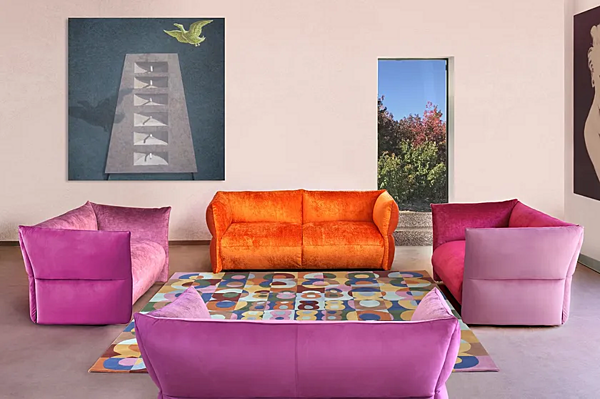 Диван на два места с съемным чехлом GIOVANNETTI Foyer фабрика GIOVANNETTI из Италии. Фото №2