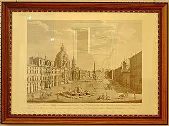 Картина-постер итальянского гравера Giovanni Battista Piranesi    art. 184-c     Город постер фабрика  из Италии