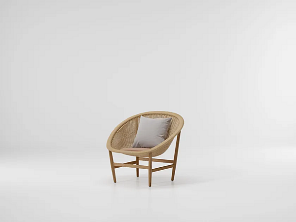 Кресло с подлокотниками из ротанга KETTAL  Basket KS1000100 фабрика KETTAL из Италии. Фото №2