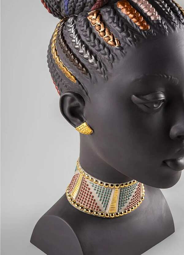 Бюст LLADRO African colors Sculpture фабрика LLADRO из Италии. Фото №4